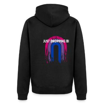 Juste laisser tomber Bi Bisexuel LGBTQ Bi Pride LGBT - Veste à capuche bio Premium Unisexe - noir - Dos - Nico (187cm)