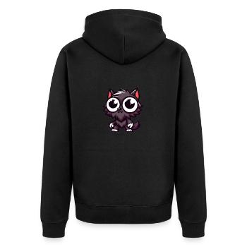 Bébé loup-garou - Veste à capuche bio Premium Unisexe - noir - Dos - Nico (187cm)