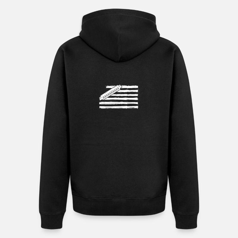Harmonica Harmonica - Veste à capuche bio Premium Unisexe - noir