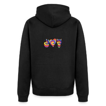 Monter à cheval - Veste à capuche bio Premium Unisexe - noir - Dos - Nico (187cm)