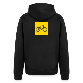 montagne vélo vélo VTT cycliste vélo - Veste à capuche bio Premium Unisexe - noir - Dos - Nico (187cm)