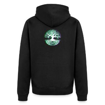 noeud celtique - Veste à capuche bio Premium Unisexe - noir - Dos - Nico (187cm)