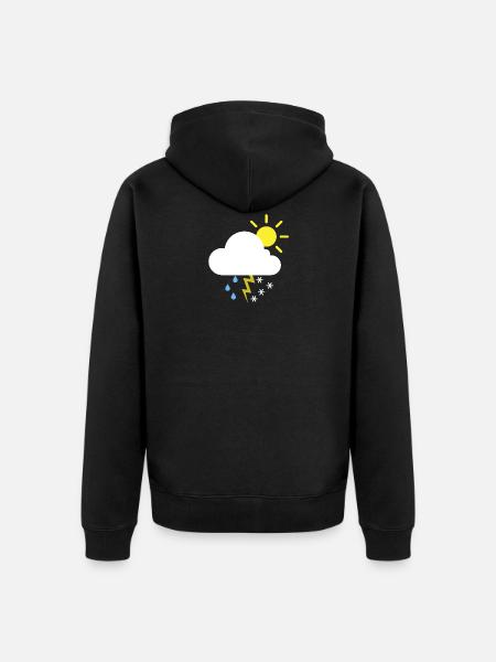 Been today - Unisex Premium Organic Zip Hoodie - black