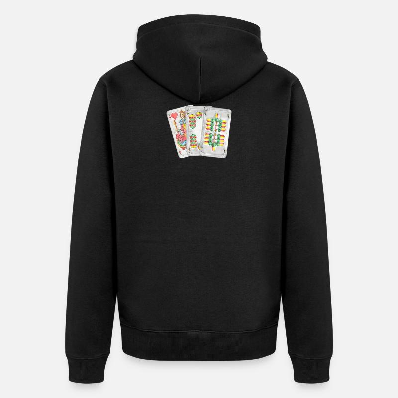 Watten wattn machine - Veste à capuche bio Premium Unisexe - noir