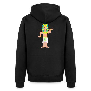Pharaon - Veste à capuche bio Premium Unisexe - noir - Dos - Nico (187cm)