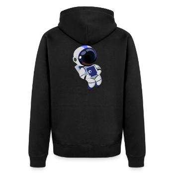 Astronaute - Veste à capuche bio Premium Unisexe - noir - Dos - Nico (187cm)