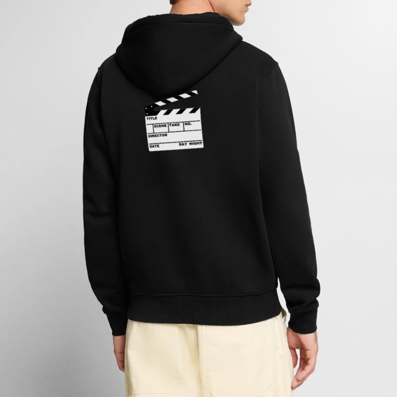 clapperboard (writable flex) Unisex Premium Organic Zip Hoodie