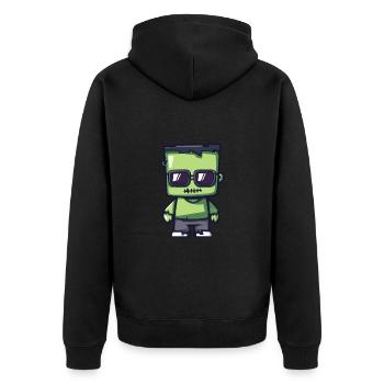 Zombie Halloween Cool - Veste à capuche bio Premium Unisexe - noir - Dos - Nico (187cm)