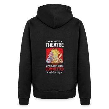 Actor Musical Cinema - Unisex Premium Organic Zip Hoodie - black - Back - Nico (187cm)