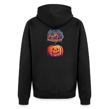 Halloween - Veste à capuche bio Premium Unisexe - noir - Dos - Nico (187cm)