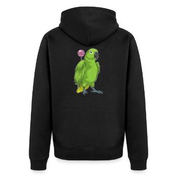 Perroquet Sucette - Veste à capuche bio Premium Unisexe - noir - Dos - Nico (187cm)