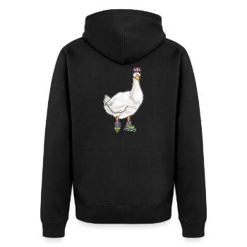 Patinage en ligne canard Patins en ligne - Veste à capuche bio Premium Unisexe - noir - Dos - Nico (187cm)