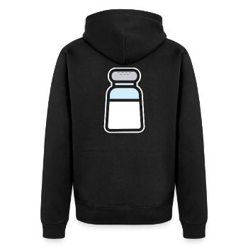 sel - Veste à capuche bio Premium Unisexe - noir - Dos - Nico (187cm)