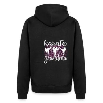 Fière Karaté Grand-mère Meilleur Karaté Grand-mère Cadeau - Veste à capuche bio Premium Unisexe - noir - Dos - Nico (187cm)