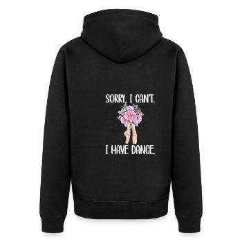 Cadeau de danseuse de ballet ballerine danseuse de ballet - Veste à capuche bio Premium Unisexe - noir - Dos - Nico (187cm)