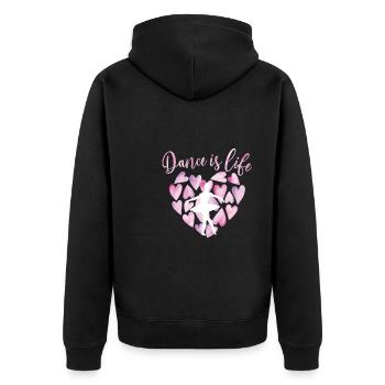 Cadeau de danseuse de ballet ballerine danseuse de ballet - Veste à capuche bio Premium Unisexe - noir - Dos - Nico (187cm)