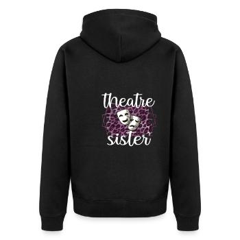 Theatre Sister La soeur d'un acteur - Veste à capuche bio Premium Unisexe - noir - Dos - Nico (187cm)