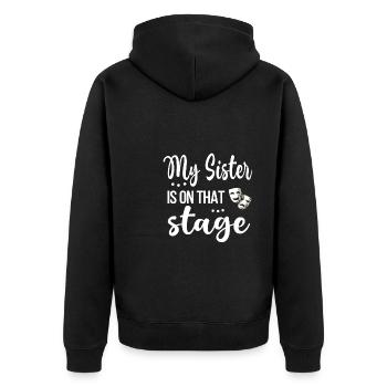 Fier Théâtre Sœur Actrice Sœur - Veste à capuche bio Premium Unisexe - noir - Dos - Nico (187cm)