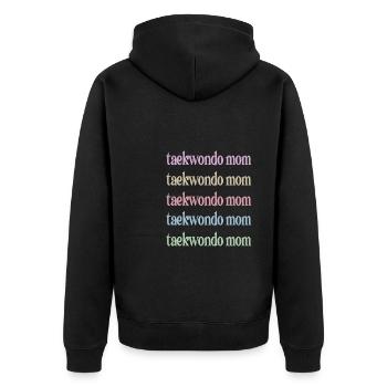 Taekwondo Maman Taekwondo Mère Taekwondo Fighter - Veste à capuche bio Premium Unisexe - noir - Dos - Nico (187cm)