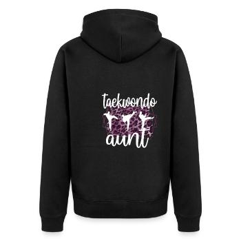 Fier Taekwondo Tante Taekwondo Tante Cadeau - Veste à capuche bio Premium Unisexe - noir - Dos - Nico (187cm)