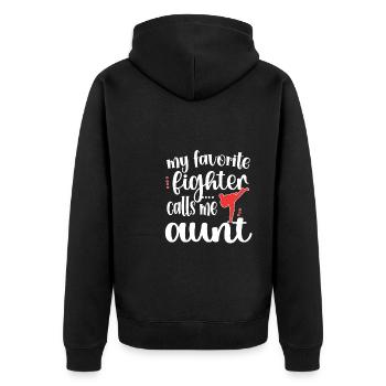 Taekwondo Tante Fière Taekwondo Tante Cadeau - Veste à capuche bio Premium Unisexe - noir - Dos - Nico (187cm)