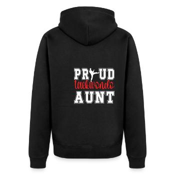Fier Taekwondo Tante Taekwondo Tante Cadeau - Veste à capuche bio Premium Unisexe - noir - Dos - Nico (187cm)
