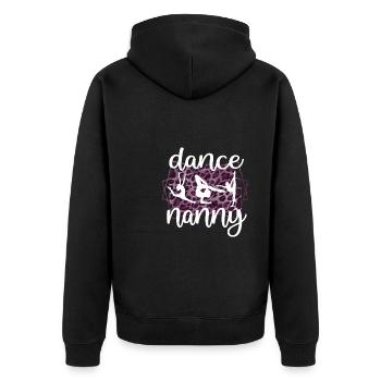Fière danse nounou grand-mère par danseuse dansant nounou - Veste à capuche bio Premium Unisexe - noir - Dos - Nico (187cm)
