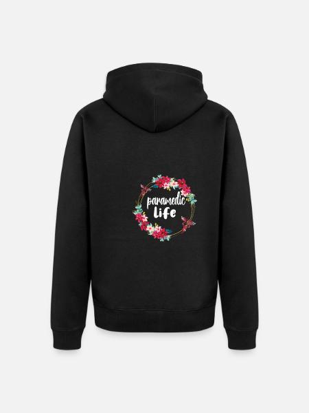 Paramedic Paramedic Rescue Worker - Unisex Premium Organic Zip Hoodie - black