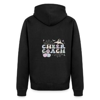 Cheer Coach Halloween Cheerleading Coach Cadeaux - Veste à capuche bio Premium Unisexe - noir - Dos - Nico (187cm)