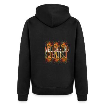 Medical Lab Scientist Thanksgiving Medical Lab - Unisex Premium Bio Zip Hoodie - Schwarz - Hinten - Nico (187cm)