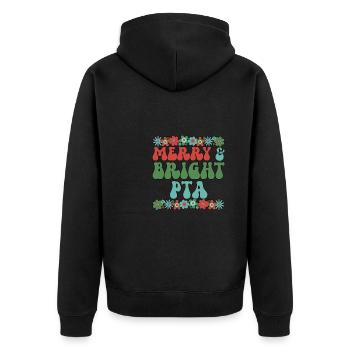 Physical Therapist Assistant Christmas PTA Xmas - Unisex Premium Organic Zip Hoodie - black - Back - Nico (187cm)