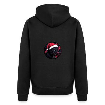 Noël Panther Noël - Veste à capuche bio Premium Unisexe - noir - Dos - Nico (187cm)