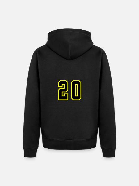 20 Number Leotard - Unisex Premium Organic Zip Hoodie - black
