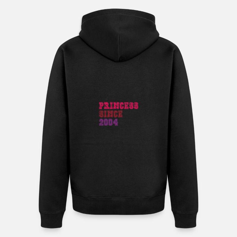 2004 Anniversaire Princesse - Veste à capuche bio Premium Unisexe - noir
