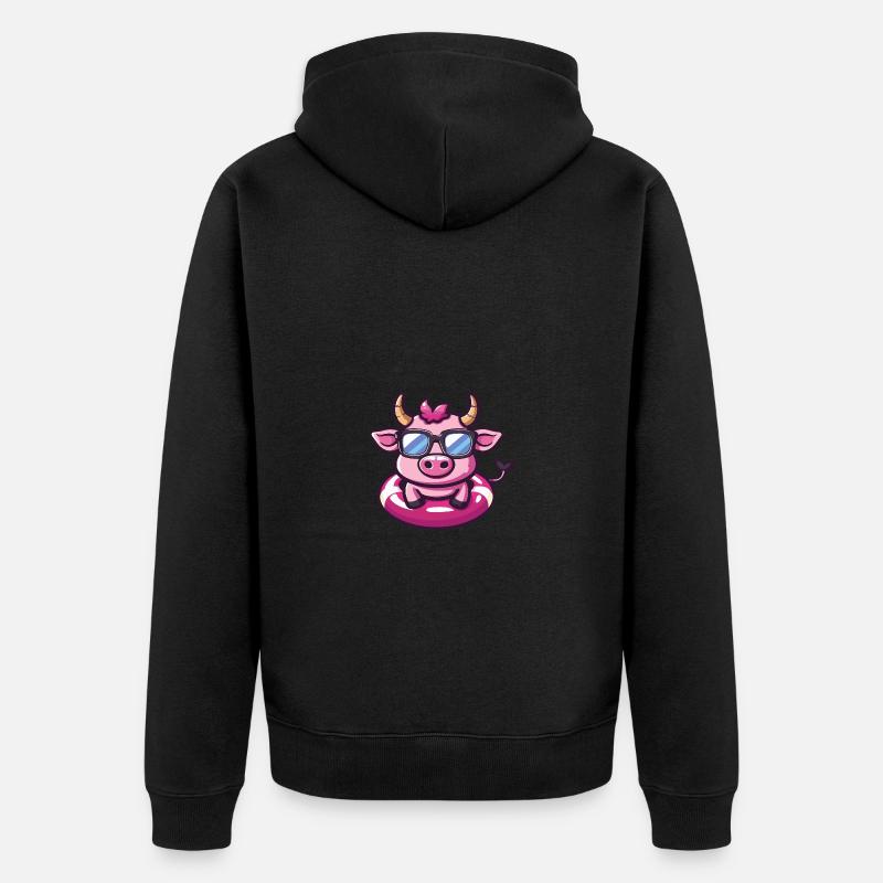 Taurus Bande dessinée Cool - Veste à capuche bio Premium Unisexe - noir