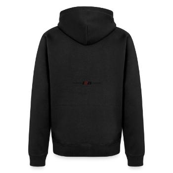 Symbole du cœur 2025 - Veste à capuche bio Premium Unisexe - noir - Dos - Nico (187cm)