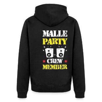 Équipage de Malle Party - Veste à capuche bio Premium Unisexe - noir - Dos - Nico (187cm)