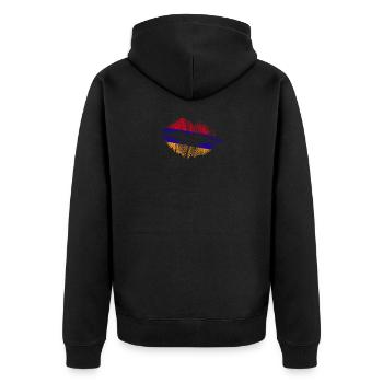 Arménie Arménie Arménie drapeau Arménien Cadeau - Veste à capuche bio Premium Unisexe - noir - Dos - Nico (187cm)