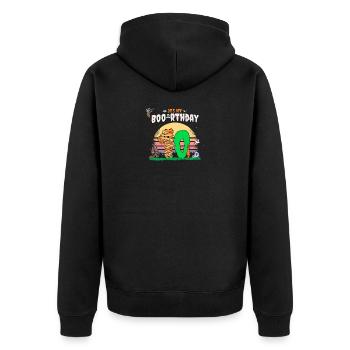 It's my Boo-rthday, Funny Halloween 10 Years Old - Unisex Premium Organic Zip Hoodie - black - Back - Nico (187cm)