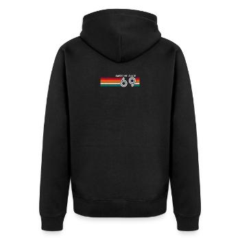 Toll seit 1969 Geschenke zum 54. Geburtstag 54 Jahre - Unisex Premium Bio Zip Hoodie - Schwarz - Hinten - Nico (187cm)