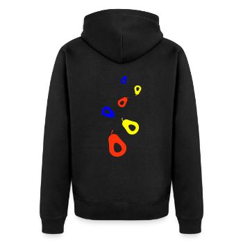 Symbole de l’avocat - Veste à capuche bio Premium Unisexe - noir - Dos - Nico (187cm)
