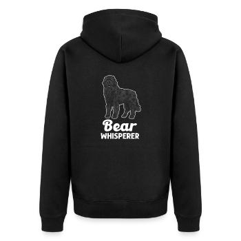 Terre-Neuve Chien de Terre-Neuve - Veste à capuche bio Premium Unisexe - noir - Dos - Nico (187cm)