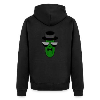 Gangster Mafia Concombre avec poche de lunettes de soleil - Veste à capuche bio Premium Unisexe - noir - Dos - Nico (187cm)