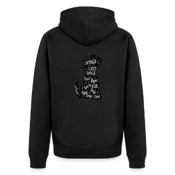 Dogs Lover Vintage Sorry Can't Dogs Bye - Veste à capuche bio Premium Unisexe - noir - Dos - Nico (187cm)