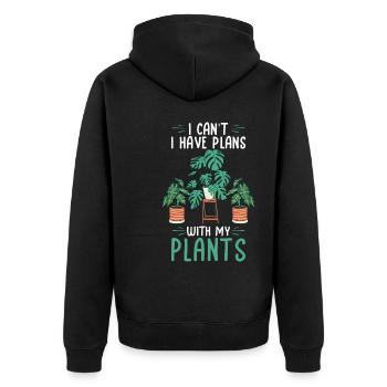 Planter - Veste à capuche bio Premium Unisexe - noir - Dos - Nico (187cm)