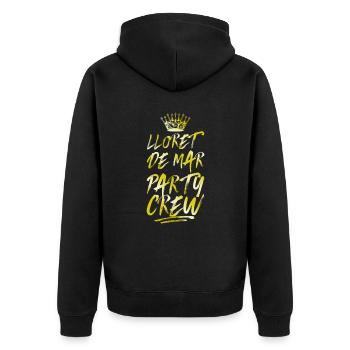 Lloret De Mar Party Crew Or - Veste à capuche bio Premium Unisexe - noir - Dos - Nico (187cm)