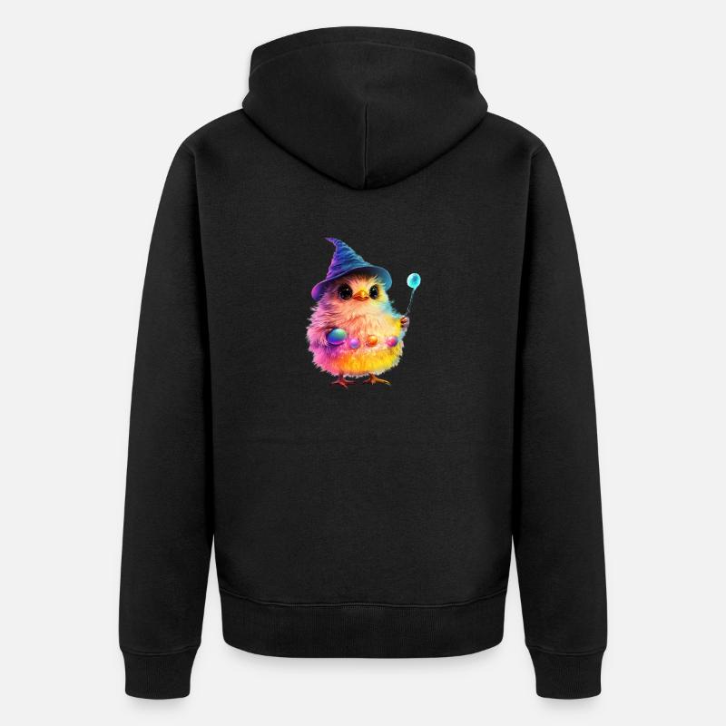 poussin magique - Veste à capuche bio Premium Unisexe - noir