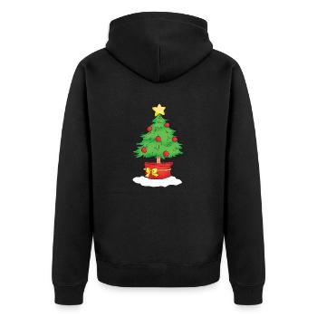 Christmas Tree - Veste à capuche bio Premium Unisexe - noir - Dos - Nico (187cm)