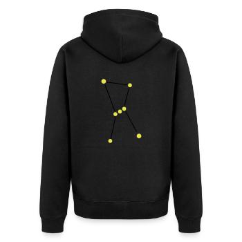 Star constellation Orion - Veste à capuche bio Premium Unisexe - noir - Dos - Nico (187cm)