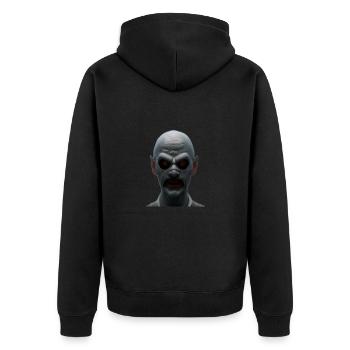 Bade zombie 🧟‍♂️ face character - Veste à capuche bio Premium Unisexe - noir - Dos - Nico (187cm)